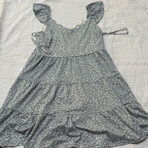 Floral Blue Kids Dress